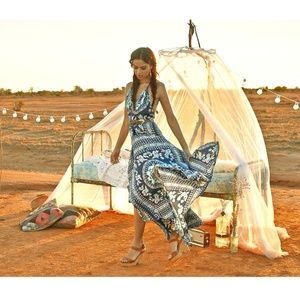 Spell and the gypsy vintage Pandora Kerchief Halter Dress